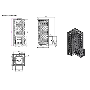 Печь для бани "Кратер 20С"